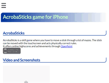 Tablet Screenshot of acrobasticks.glbasic.com